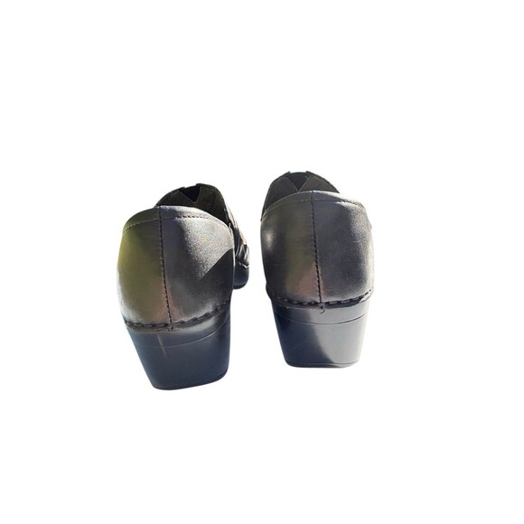Dansko Solstice Black Leather Clogs Women’s 39 US 8.5 Slip On Comfort Shoes - Picture 4 of 10